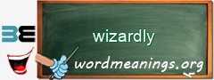 WordMeaning blackboard for wizardly